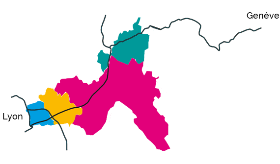 carte schématique du territoire du Bucopa
